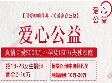 太白捐卵助孕生子 爱心志愿者招募